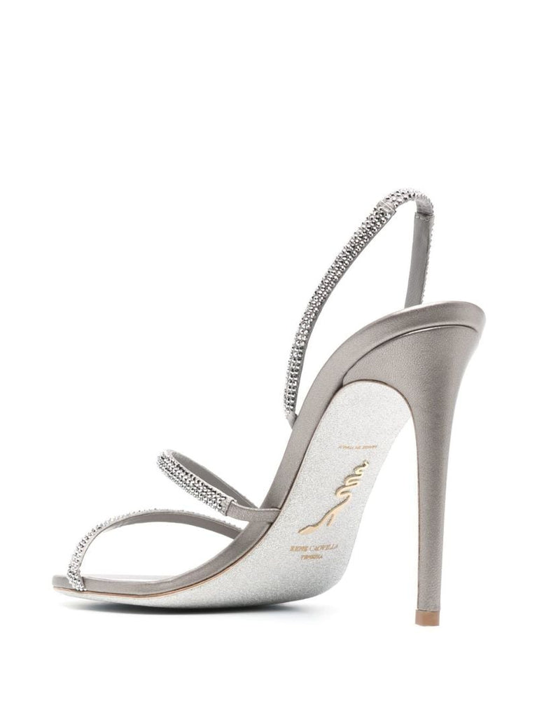 Silver 115 Crystal-embellished Sandals