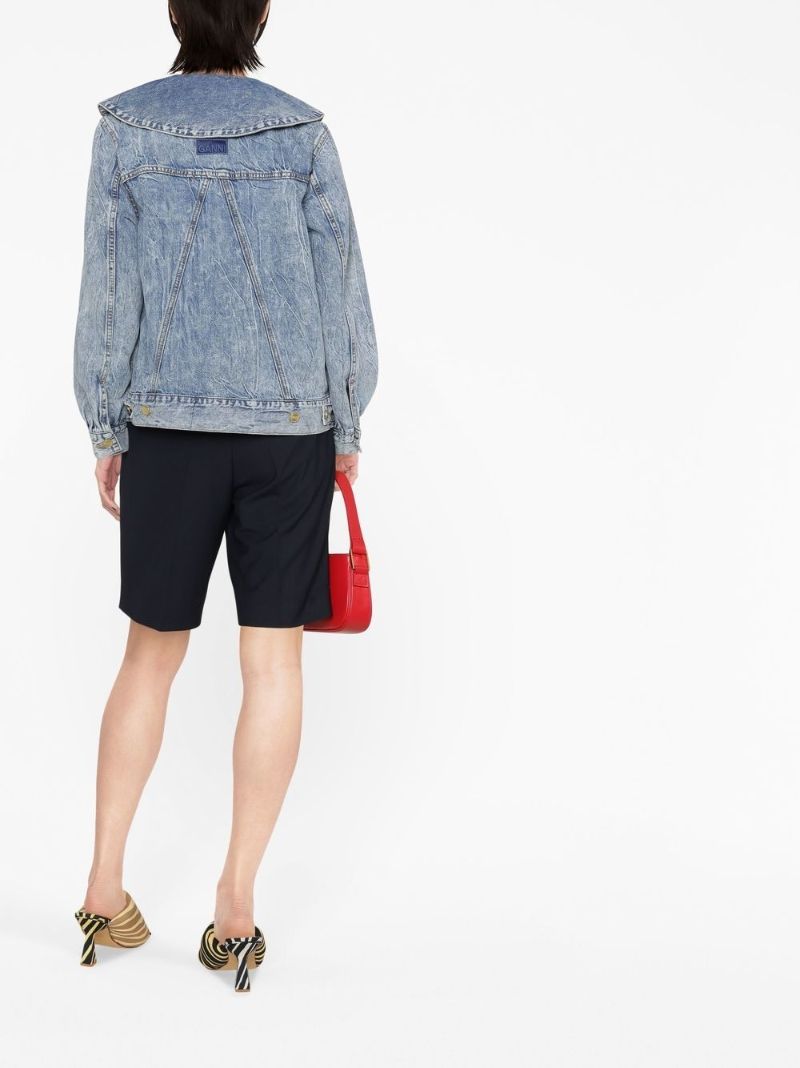 Blue Peter Pan Collar Denim Jacket