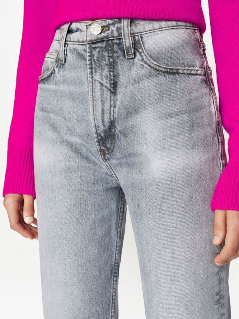 Grey Le High 'n' Tight Straight-leg Jeans