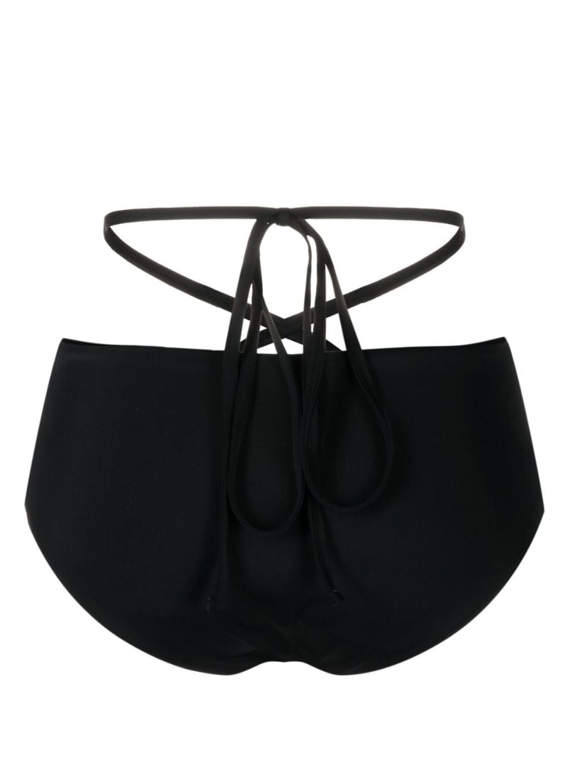 Black Cut-out Bikini Bottoms