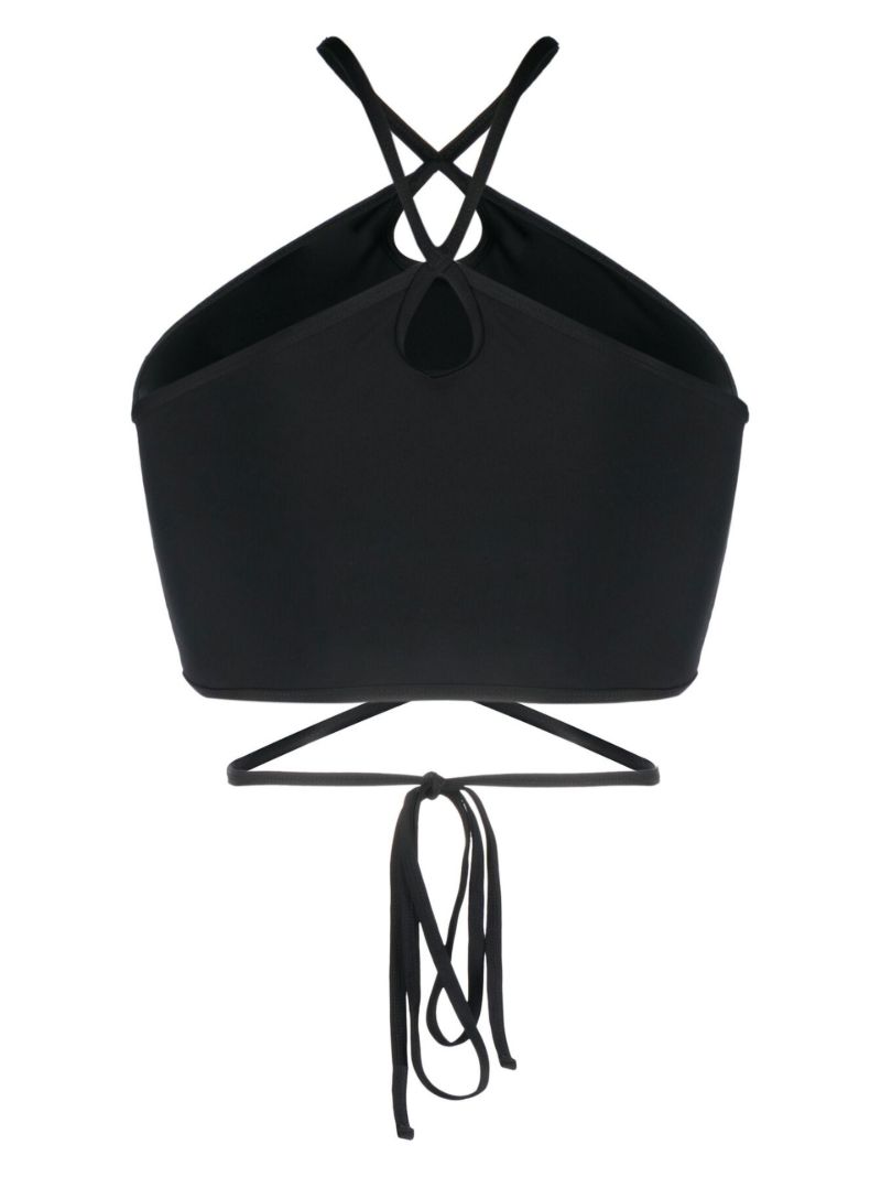 Black Halterneck Bikini Top