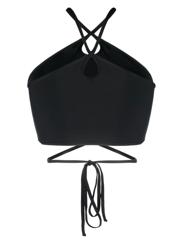 Black Halterneck Bikini Top