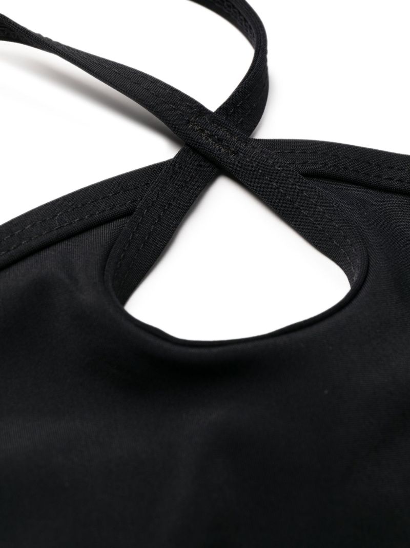 Black Halterneck Bikini Top