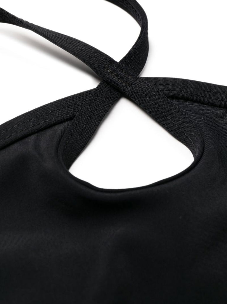 Black Halterneck Bikini Top