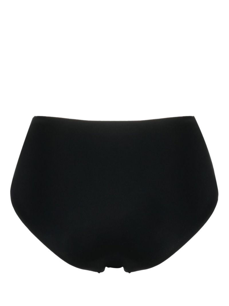 Black Pierced Orbit Bikini Bottoms