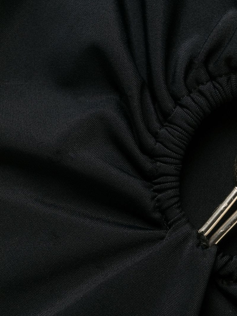 Black Pierced Orbit Bikini Bottoms
