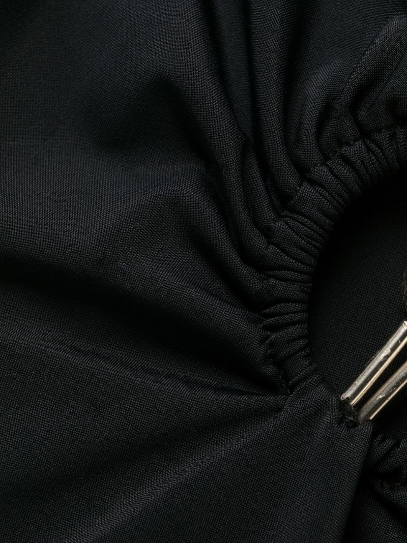 Black Pierced Orbit Bikini Bottoms