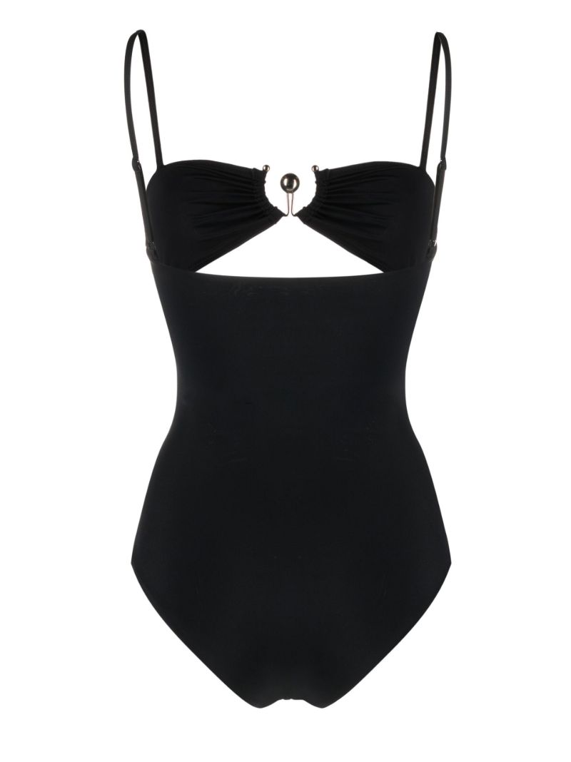 Black Pierced Orbit Swimsuit