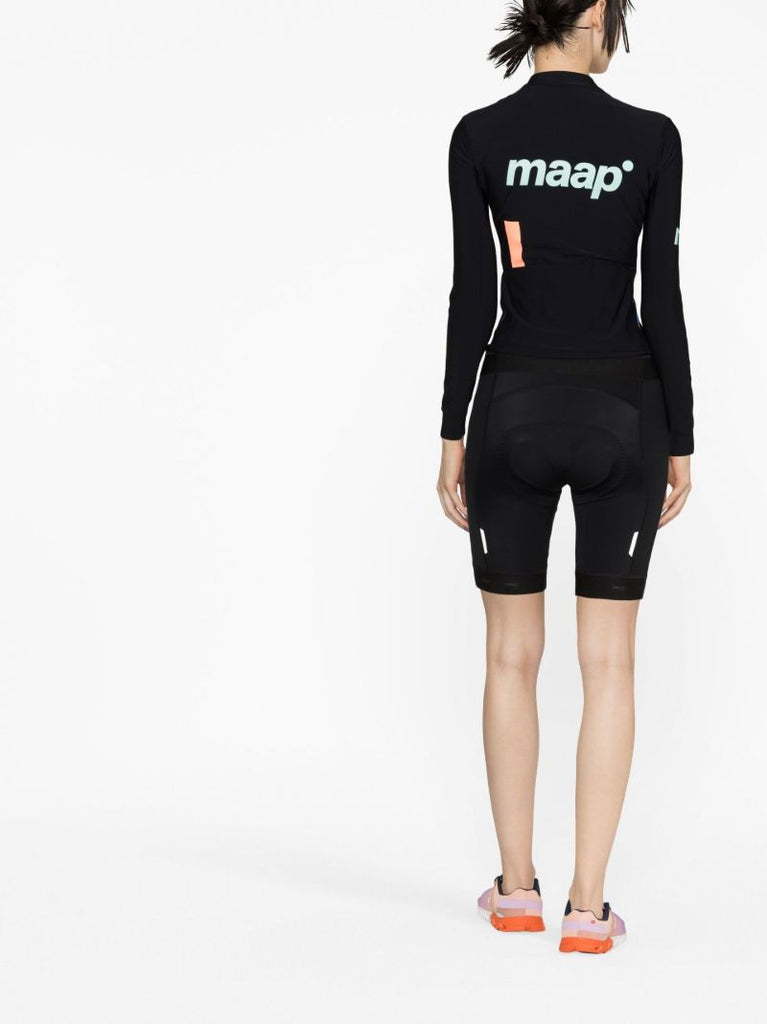 Black Training Thermal Cycling Jersey Top
