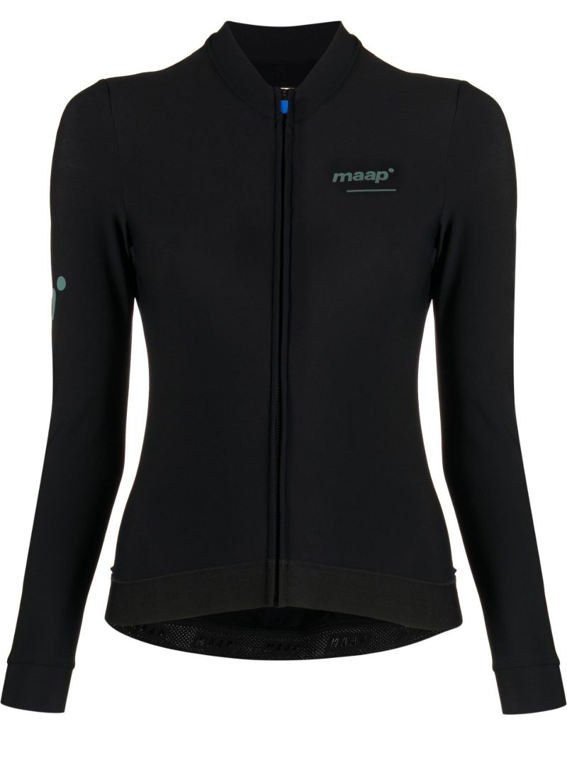 Black Training Thermal Cycling Jersey Top
