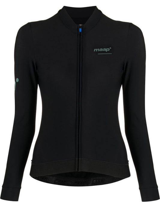 Black Training Thermal Cycling Jersey Top