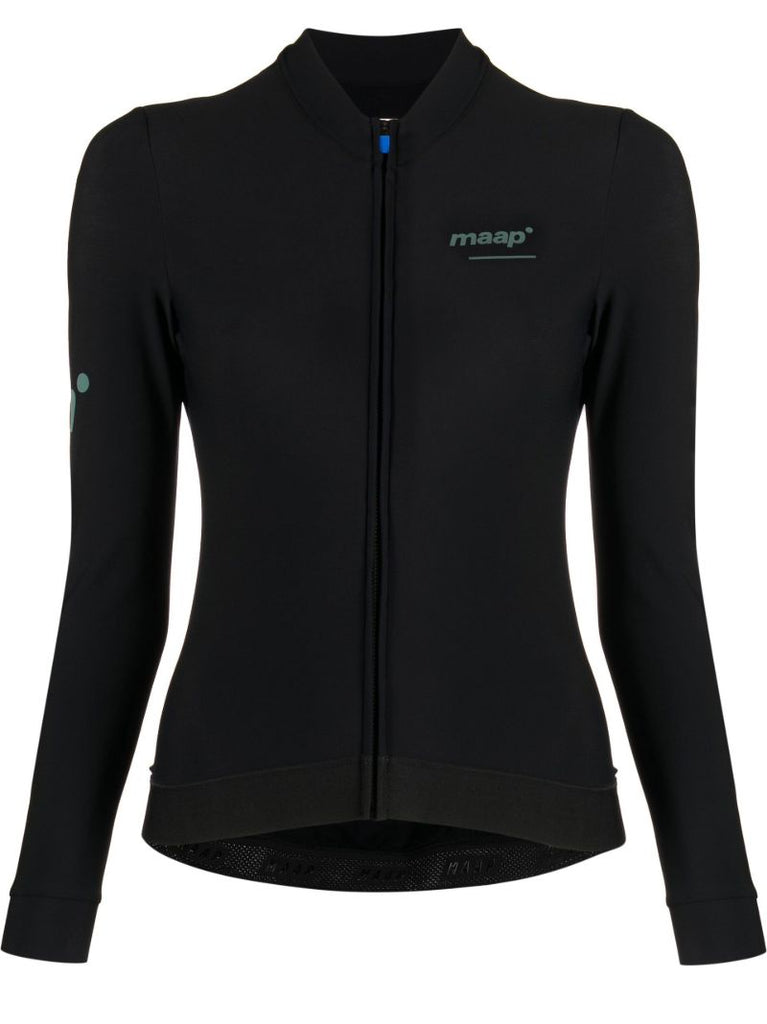 Black Training Thermal Cycling Jersey Top