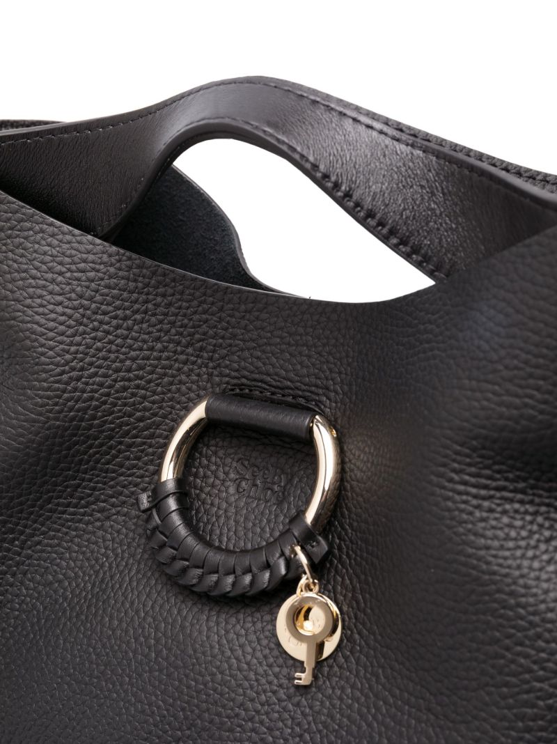 Black Joan Leather Shoulder Bag