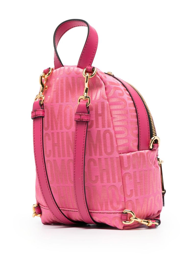Pink Logo-print Backpack