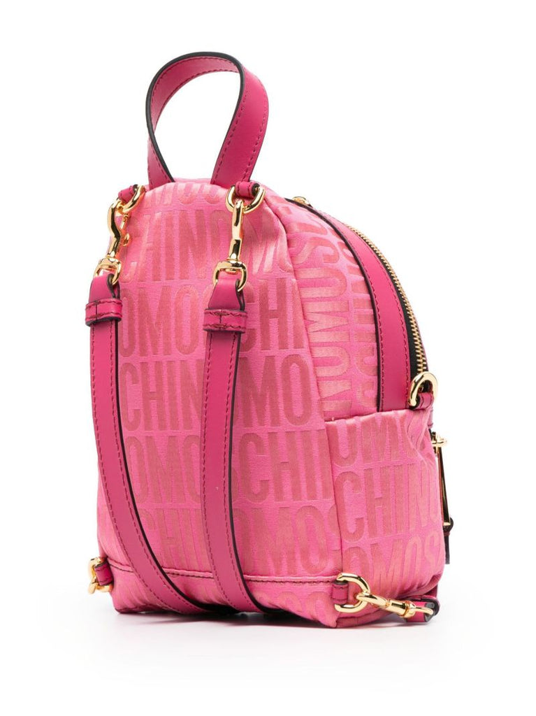 Pink Logo-print Backpack