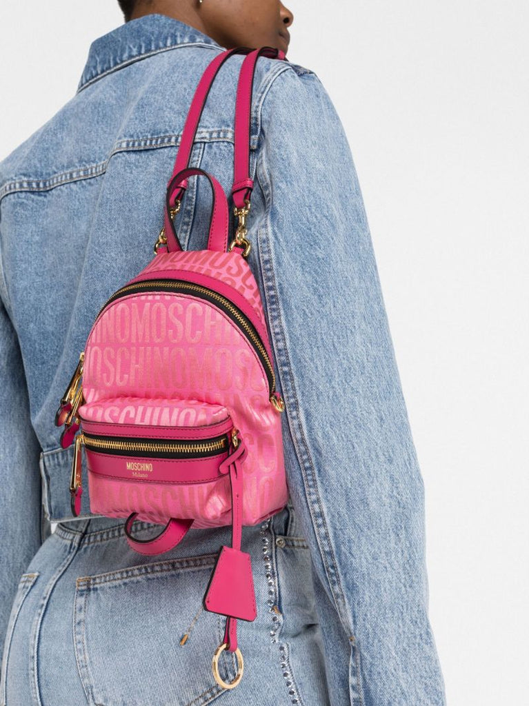 Pink Logo-print Backpack