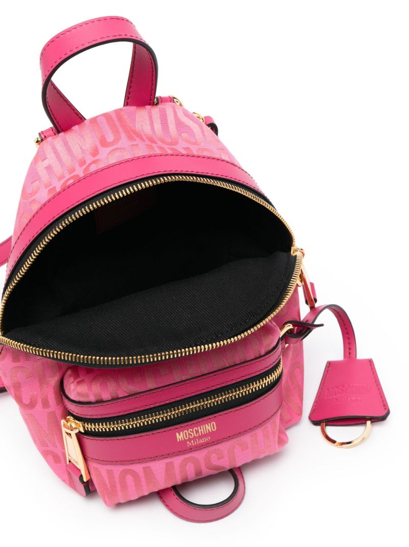 Pink Logo-print Backpack