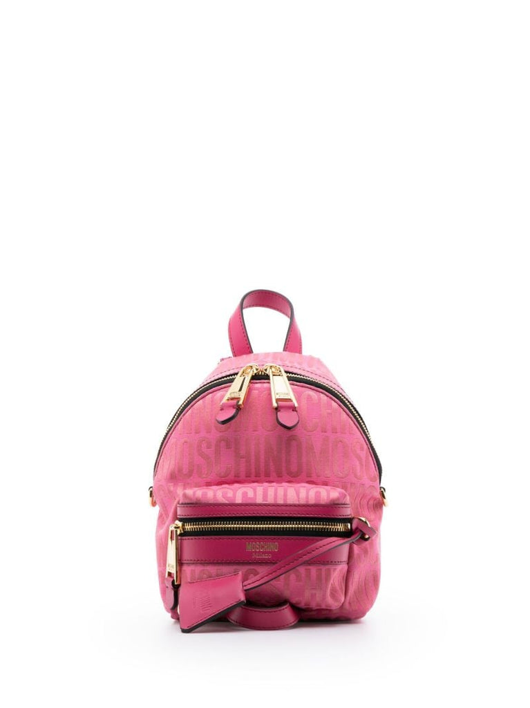 Pink Logo-print Backpack