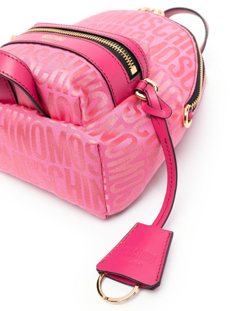Pink Logo-print Backpack