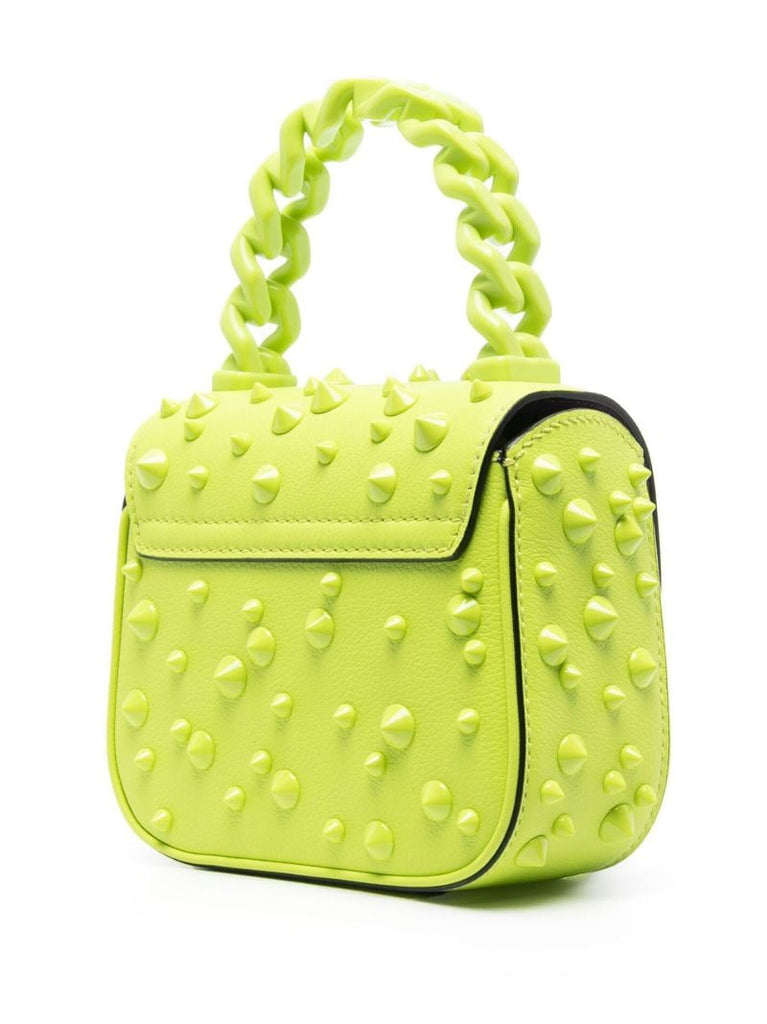 Green La Medusa Spiked Mini Bag