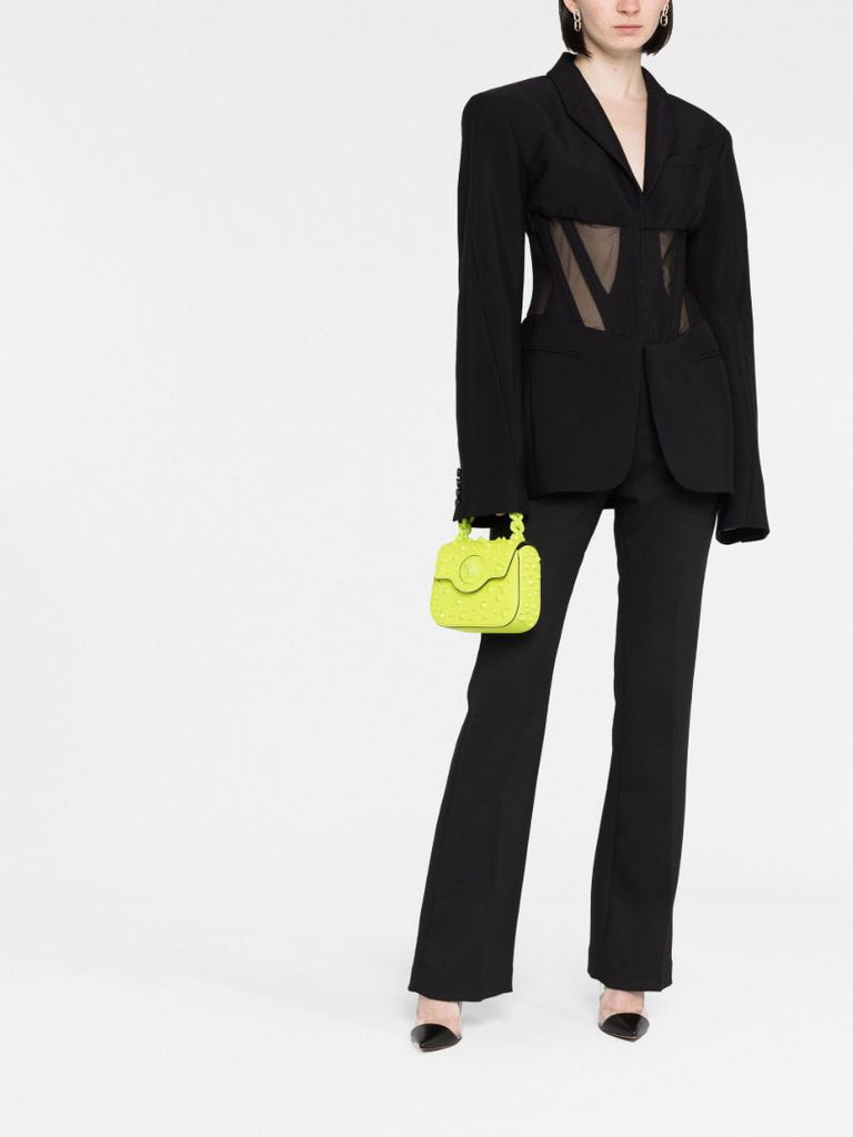 Green La Medusa Spiked Mini Bag