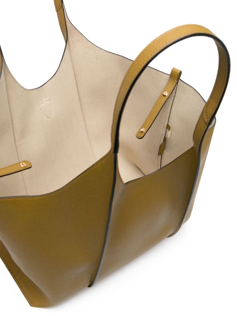Brown T Timeless Leather Shoulder Bag
