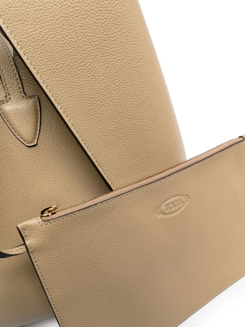 Neutral T Timeless Leather Shopper Bag