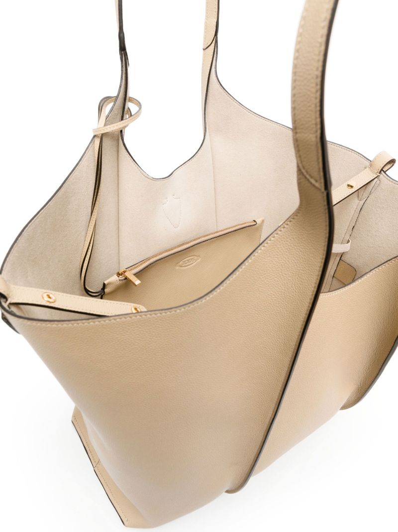 Neutral T Timeless Leather Shopper Bag