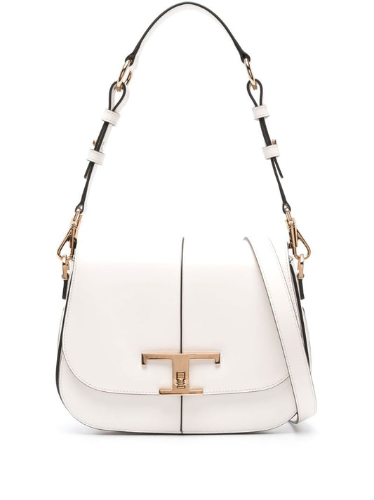 White T Timeless Mini Leather Shoulder Bag