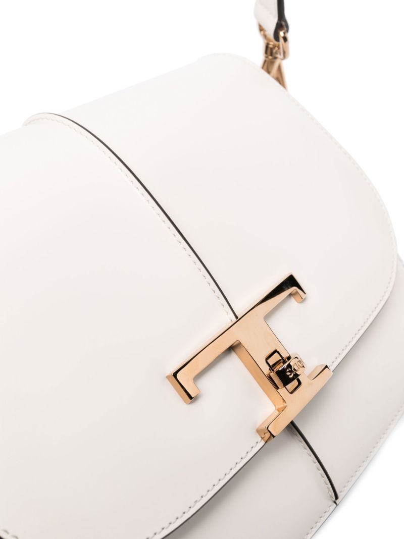 White T Timeless Mini Leather Shoulder Bag