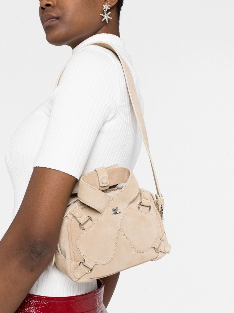 Neutral Loop X Mini Suede Shoulder Bag