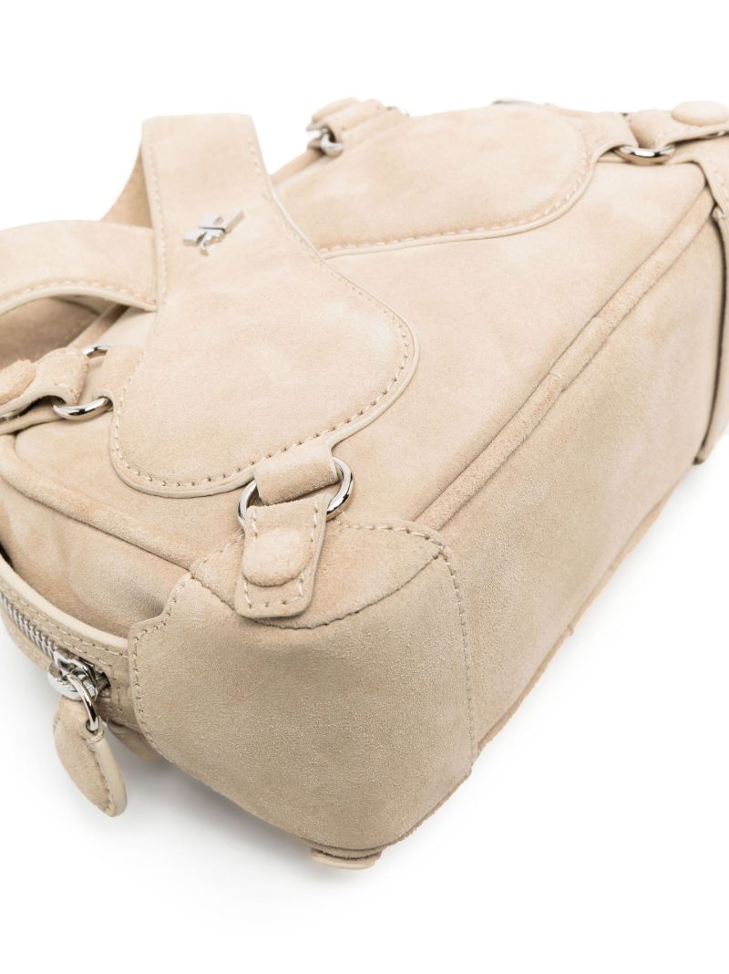 Neutral Loop X Mini Suede Shoulder Bag
