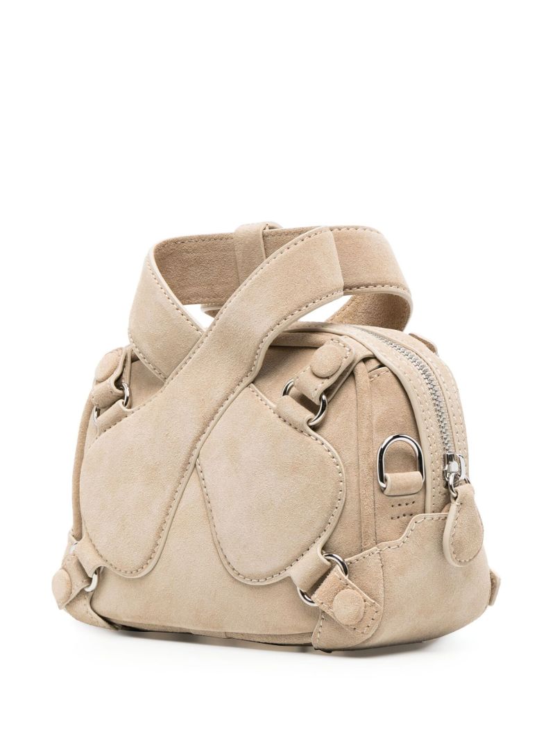Neutral Loop X Mini Suede Shoulder Bag