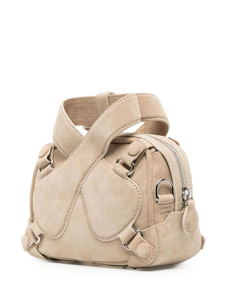 Neutral Loop X Mini Suede Shoulder Bag