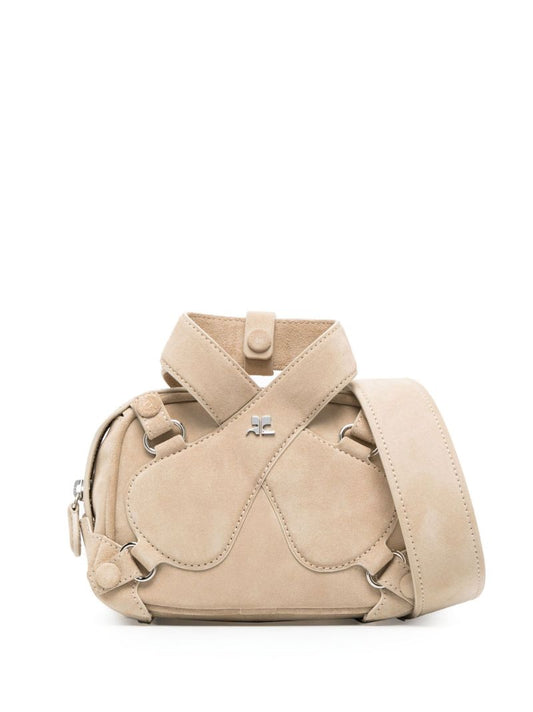 Neutral Loop X Mini Suede Shoulder Bag