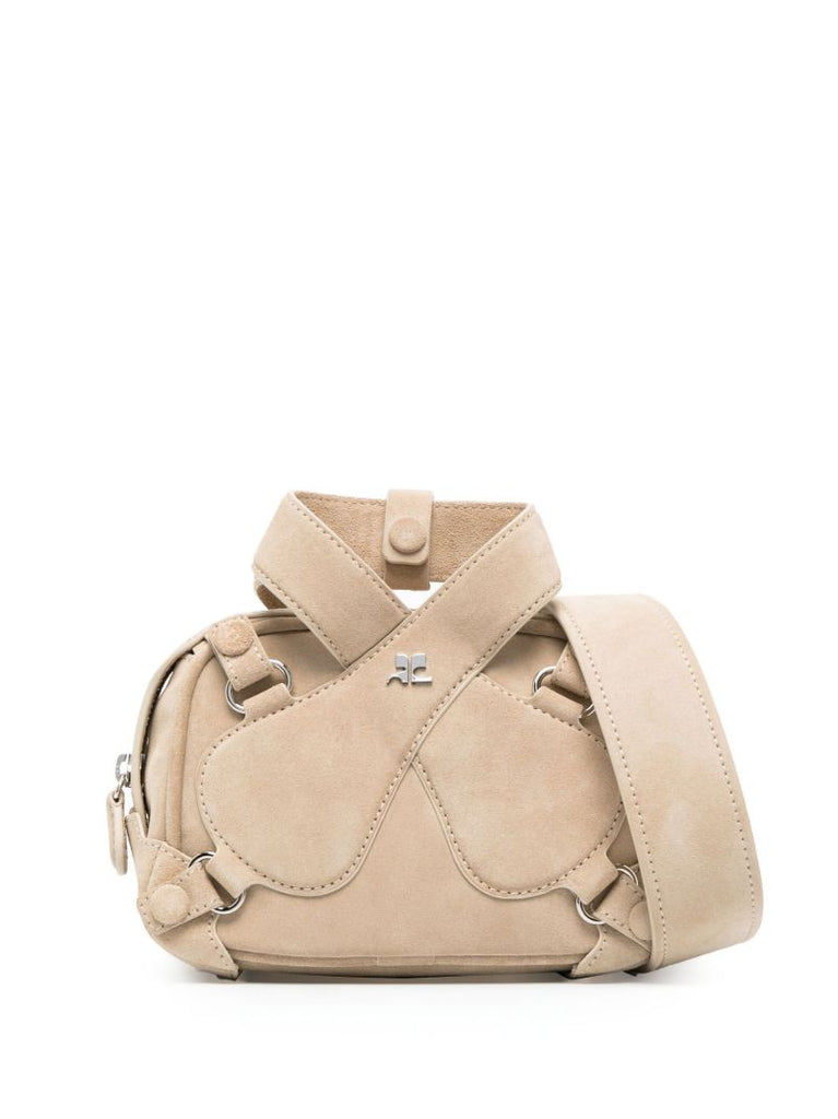 Neutral Loop X Mini Suede Shoulder Bag