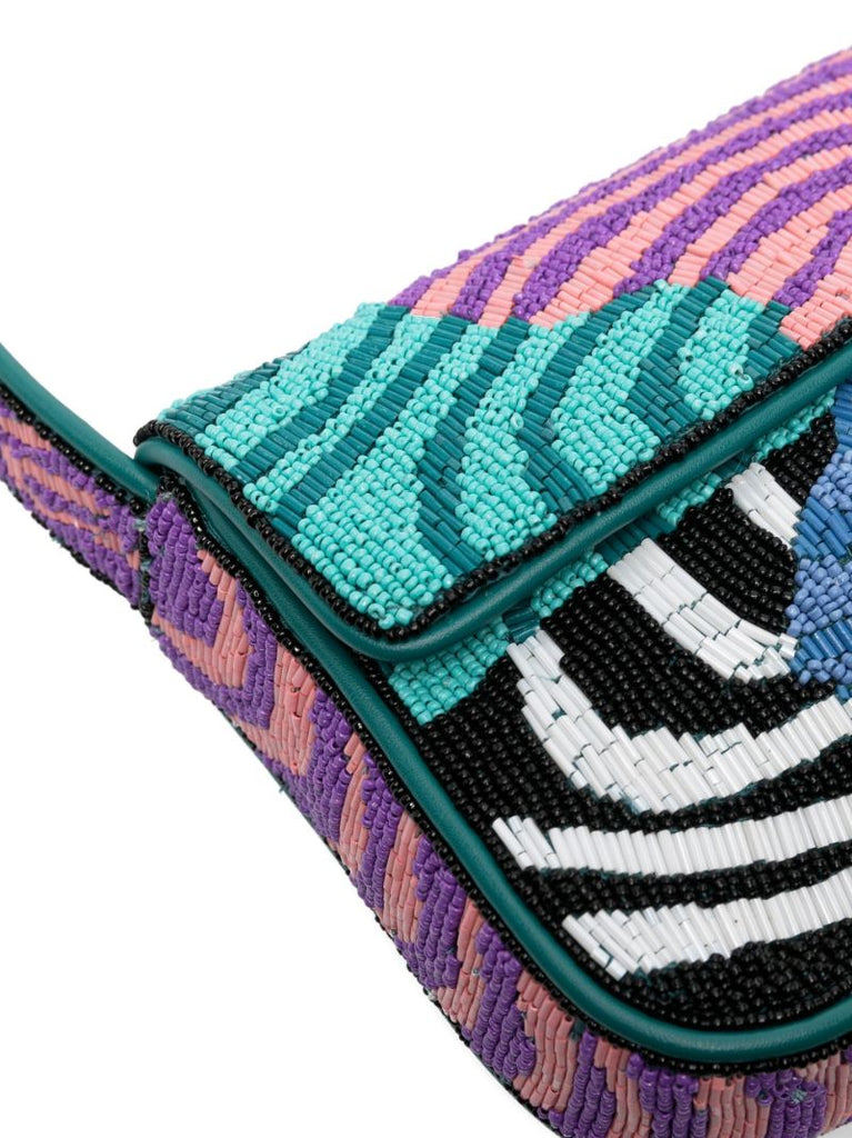 Multicolour Tommy Beaded Shoulder Bag