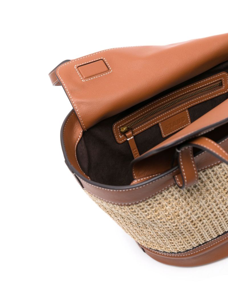 Neutral Henri Raffia Tote Bag
