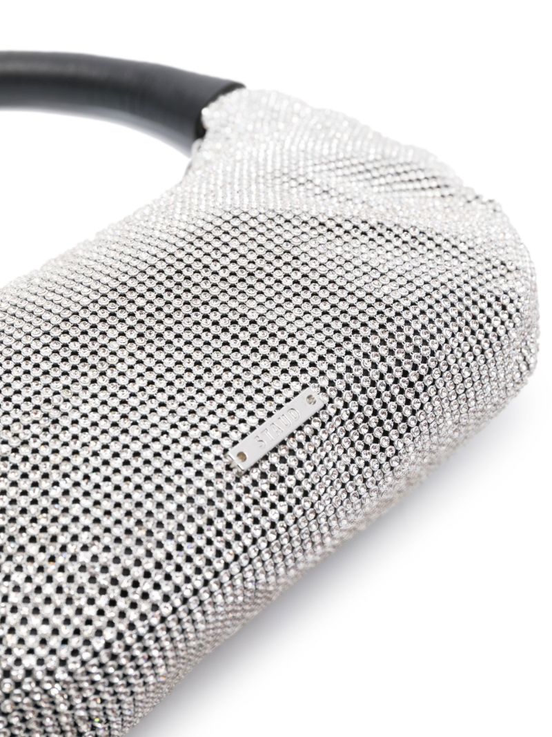 Silver Pepper Crystal-embellished Shoulder Bag