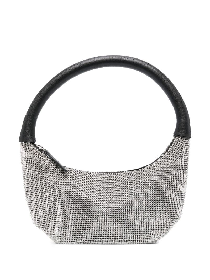 Silver Pepper Crystal-embellished Shoulder Bag