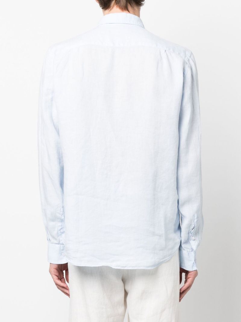 Blue Caroubis Linen Shirt
