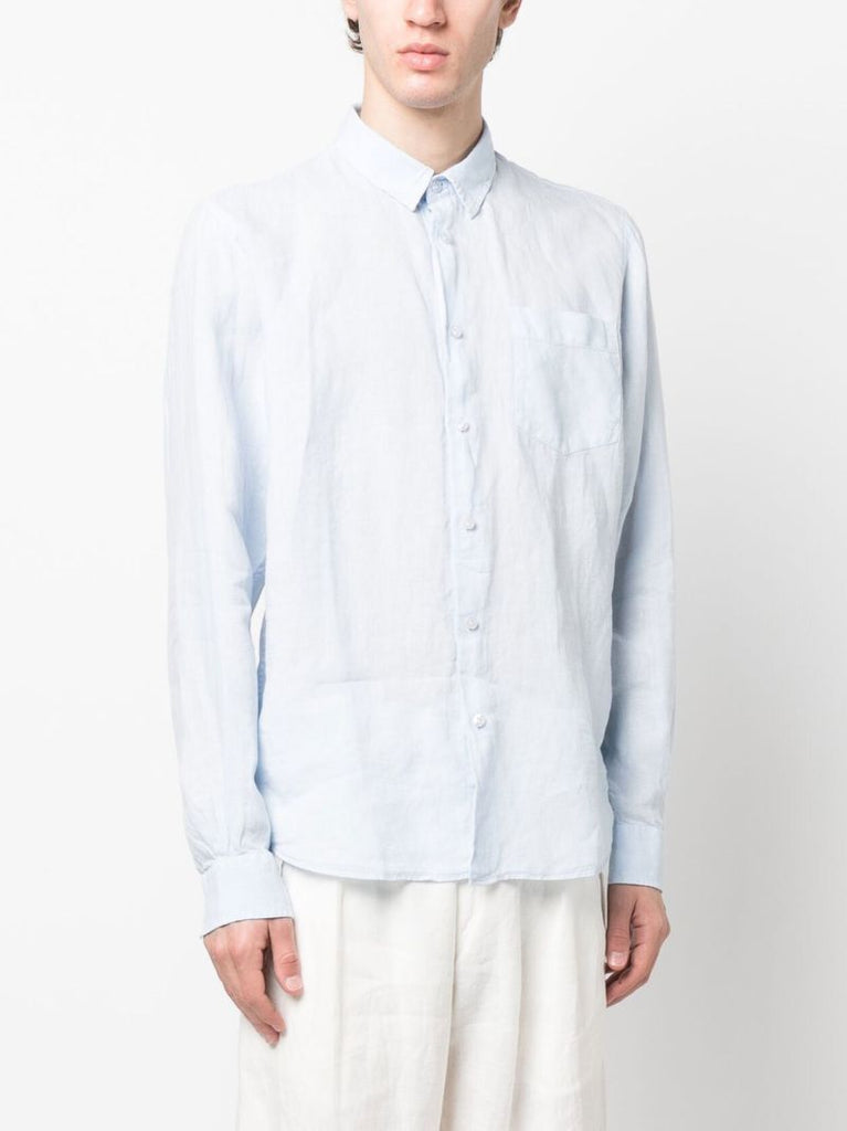 Blue Caroubis Linen Shirt