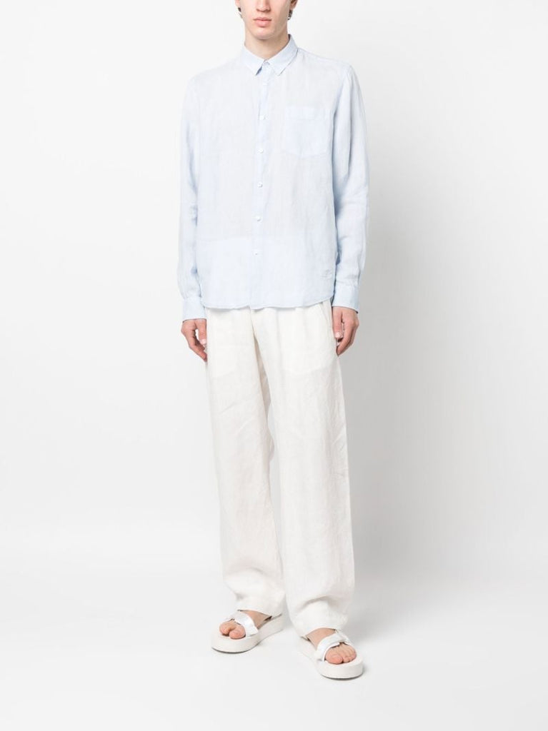 Blue Caroubis Linen Shirt