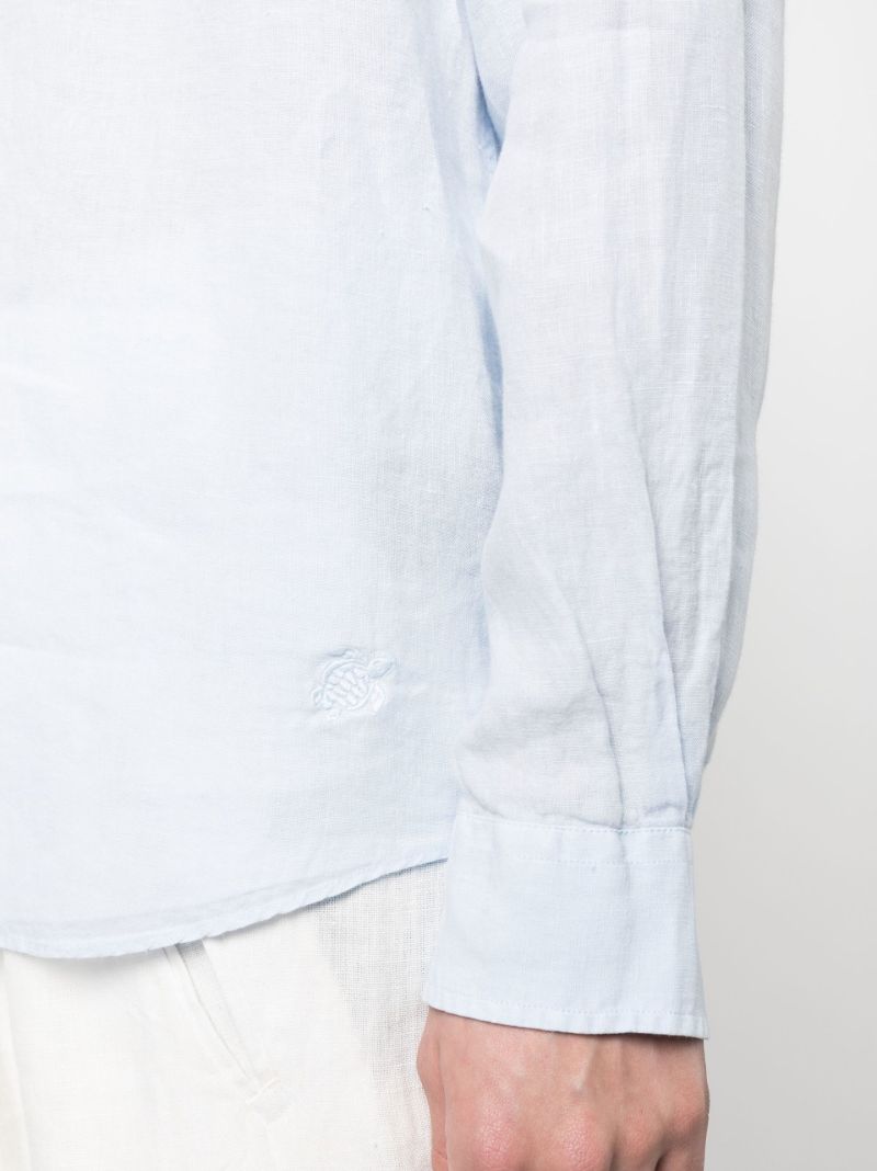 Blue Caroubis Linen Shirt