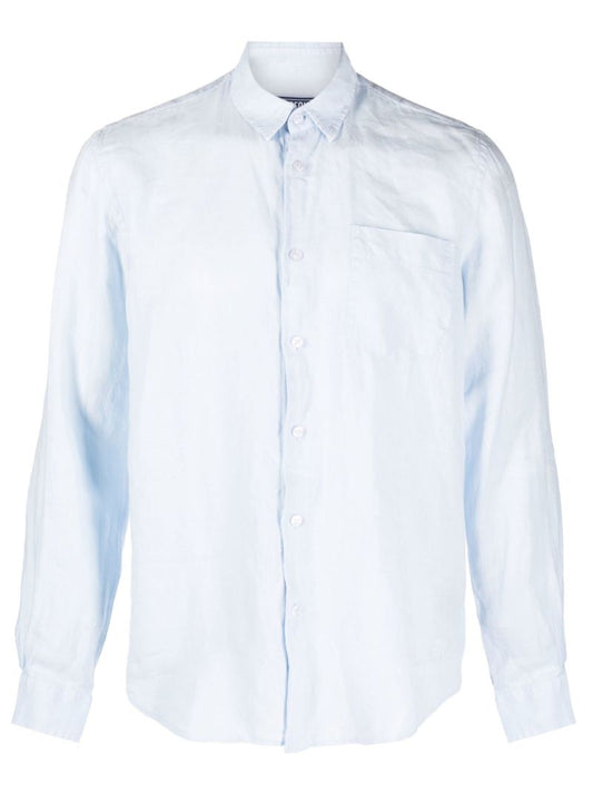 Blue Caroubis Linen Shirt