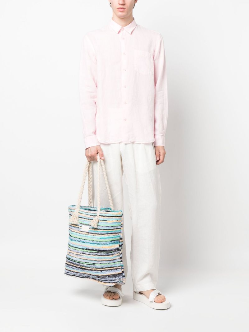 Pink Caroubis Linen Shirt