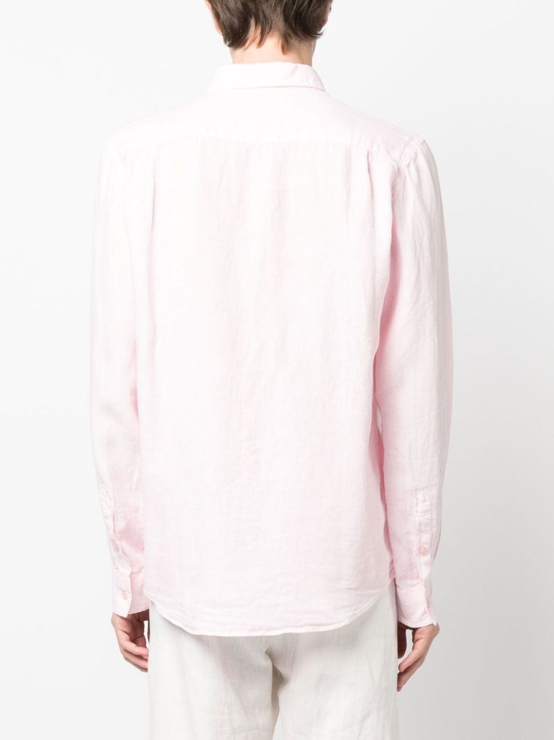 Pink Caroubis Linen Shirt