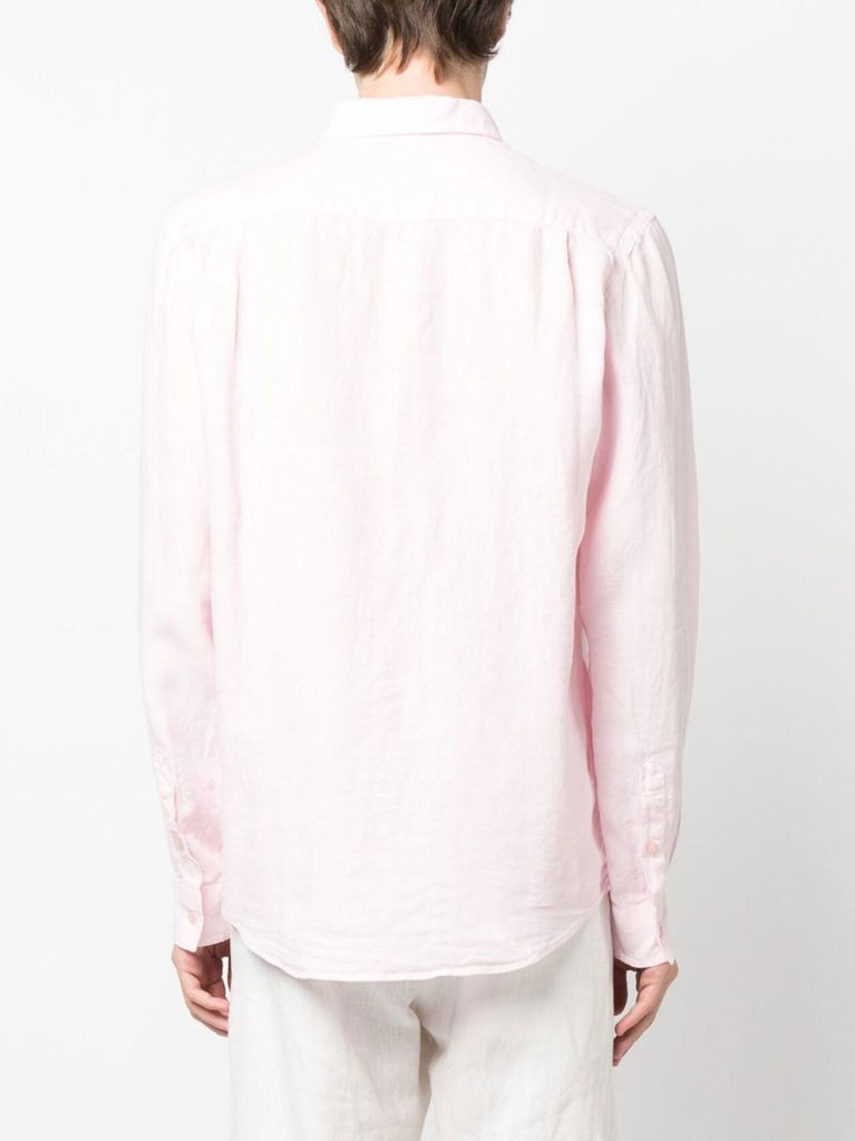 Pink Caroubis Linen Shirt