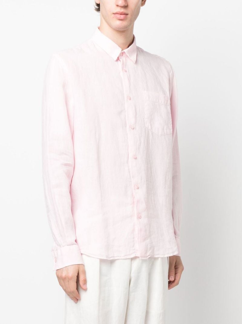 Pink Caroubis Linen Shirt
