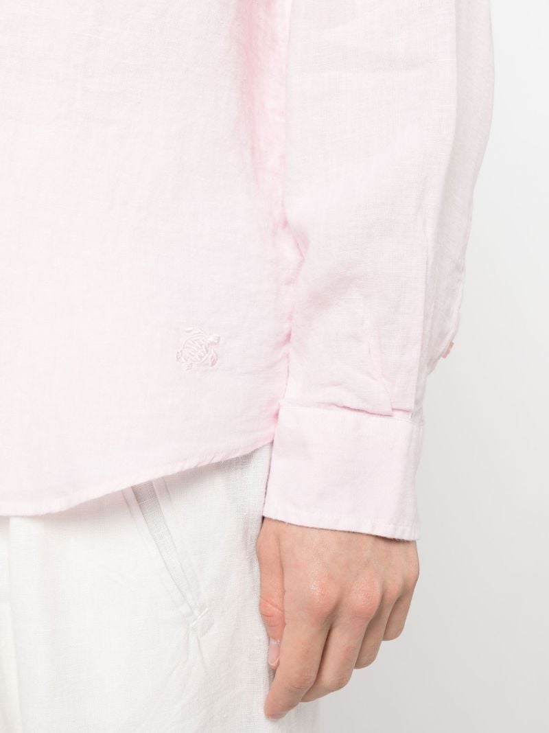 Pink Caroubis Linen Shirt
